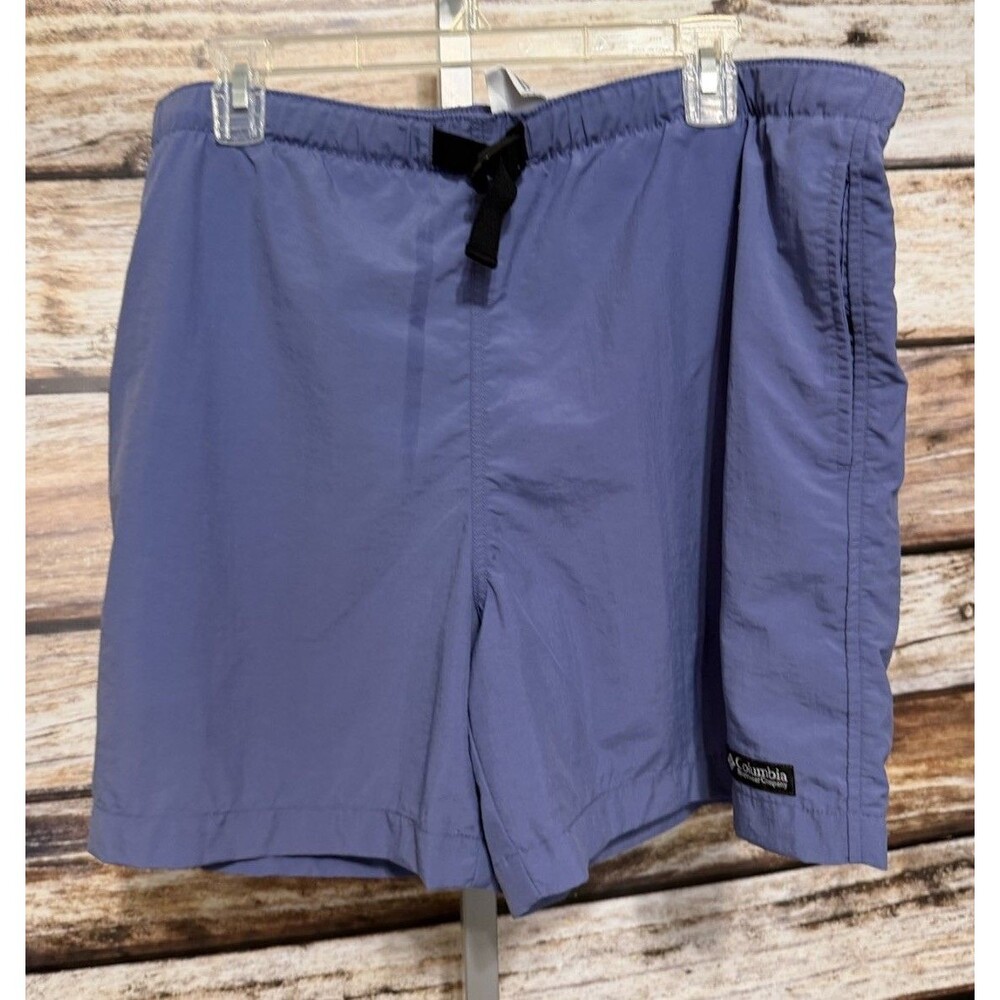 Columbia Women’s Shorts Omni Shade Omni Wick  Size Large Purple Blue HIking